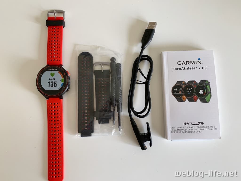 GARMIN - GARMAN ガーミン235J ブラック×レッドの+asumo-home.jp