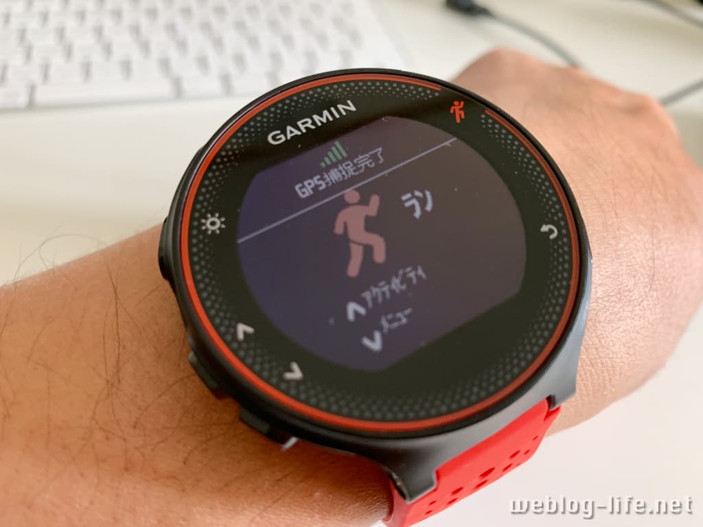 GARMIN ForeAthlete235J ランニングウォッチ 赤黒 メンズ